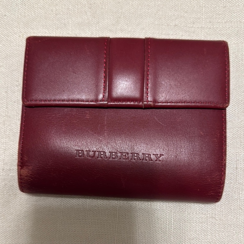 Authentic Burberry Bifold Wallet – Burgundy